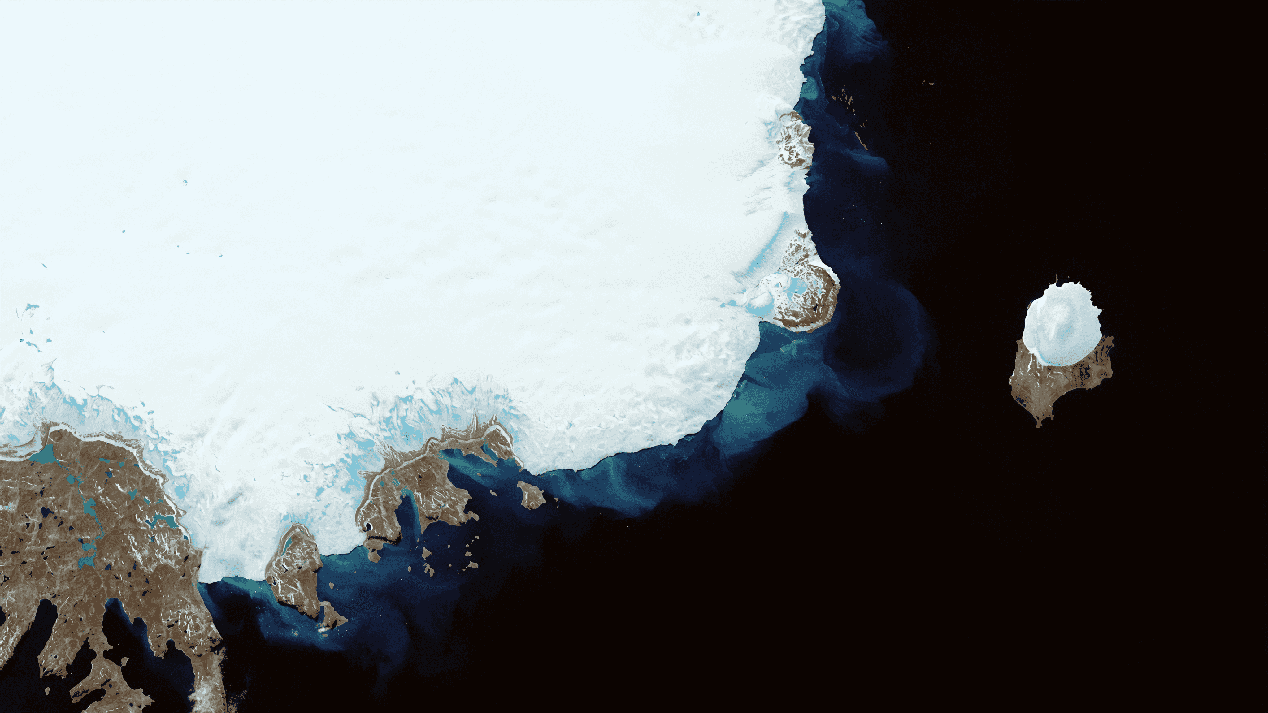 Norwegian coastline from USGS Landsat